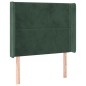 vidaXL Cama box spring colchón y LED terciopelo verde oscuro 80x200 cm vidaXL Cama box spring colchón y LED terciopelo verde oscuro 80x200 cm