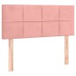 vidaXL Cama box spring con colchón terciopelo rosa 80x200 cm vidaXL Cama box spring con colchón terciopelo rosa 80x200 cm
