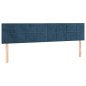 vidaXL Cama box spring con colchón terciopelo azul oscuro 200x200 cm vidaXL Cama box spring con colchón terciopelo azul oscuro 200x200 cm