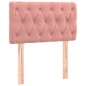 vidaXL Cama box spring con colchón terciopelo rosa 80x200 cm vidaXL Cama box spring con colchón terciopelo rosa 80x200 cm