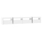 vidaXL Mueble de TV con luces LED blanco brillante 240x35x40 cm vidaXL Mueble de TV con luces LED blanco brillante 240x35x40 cm