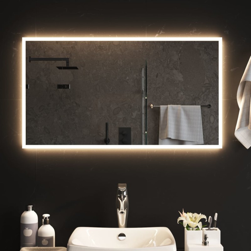 vidaXL Espejo de baño con LED 50x90 cm vidaXL Espejo de baño con LED 50x90 cm
