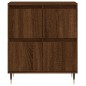 vidaXL Aparadores 2 piezas madera contrachapada marrón roble vidaXL Aparadores 2 piezas madera contrachapada marrón roble