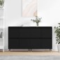 vidaXL Aparadores 2 uds madera contrachapada negro vidaXL Aparadores 2 uds madera contrachapada negro