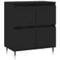 vidaXL Aparadores 2 uds madera contrachapada negro vidaXL Aparadores 2 uds madera contrachapada negro