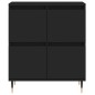 vidaXL Aparadores 2 uds madera contrachapada negro vidaXL Aparadores 2 uds madera contrachapada negro