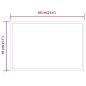 vidaXL Espejo de baño con LED 40x60 cm vidaXL Espejo de baño con LED 40x60 cm