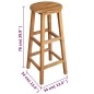 vidaXL Set mesa de bar y taburetes 7 piezas de madera de acacia maciza vidaXL Set mesa de bar y taburetes 7 piezas de madera de acacia maciza