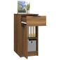 vidaXL Armario de escritorio madera marrón roble 33,5x50x75 cm vidaXL Armario de escritorio madera marrón roble 33,5x50x75 cm