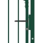 vidaXL Puerta de valla con picos acero verde 100x200 cm vidaXL Puerta de valla con picos acero verde 100x200 cm
