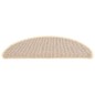 vidaXL Alfombras de peldaño escalera 15 uds blanco y marrón 56x17x3 cm vidaXL Alfombras de peldaño escalera 15 uds blanco y marrón 56x17x3 cm