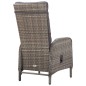 vidaXL Juego de comedor para jardín 3 piezas ratán sintético gris vidaXL Juego de comedor para jardín 3 piezas ratán sintético gris