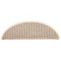 vidaXL Alfombras de peldaño escalera 15 uds blanco y marrón 56x17x3 cm vidaXL Alfombras de peldaño escalera 15 uds blanco y marrón 56x17x3 cm