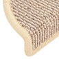 vidaXL Alfombras de peldaño escalera 15 uds blanco y marrón 56x17x3 cm vidaXL Alfombras de peldaño escalera 15 uds blanco y marrón 56x17x3 cm