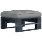 vidaXL Otomana de jardín de palets madera de pino impregnada negro vidaXL Otomana de jardín de palets madera de pino impregnada negro