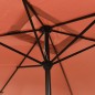 vidaXL Sombrilla de jardín con palo de metal 300x200 cm terracota