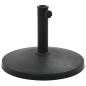 vidaXL Base de sombrilla redonda de poliresina negra 10 kg vidaXL Base de sombrilla redonda de poliresina negra 10 kg