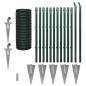 vidaXL Set de euro valla acero verde 25x1 m vidaXL Set de euro valla acero verde 25x1 m