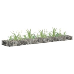 vidaXL Arriate de gaviones de acero galvanizado 180x30x10 cm