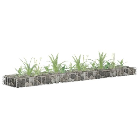 vidaXL Arriate de gaviones de acero galvanizado 180x30x10 cm