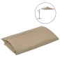 vidaXL Tela de repuesto para sombrilla voladiza gris taupe 350 cm vidaXL Tela de repuesto para sombrilla voladiza gris taupe 350 cm