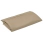 vidaXL Tela de repuesto para sombrilla voladiza gris taupe 350 cm vidaXL Tela de repuesto para sombrilla voladiza gris taupe 350 cm