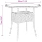 vidaXL Juego de comedor para jardín 3 piezas ratán sintético gris vidaXL Juego de comedor para jardín 3 piezas ratán sintético gris