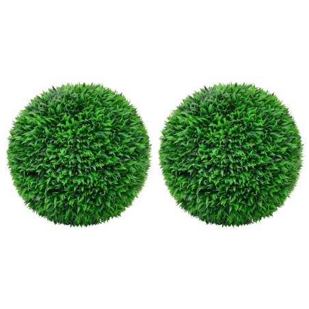 vidaXL Bolas de boj artificial 2 unidades 55 cm