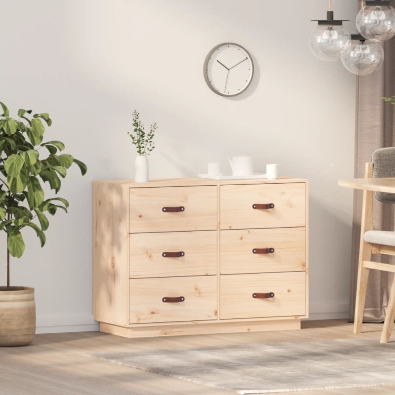 vidaXL Aparador madera maciza de pino 100x40x75 cm vidaXL Aparador madera maciza de pino 100x40x75 cm