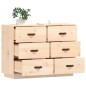 vidaXL Aparador madera maciza de pino 100x40x75 cm vidaXL Aparador madera maciza de pino 100x40x75 cm