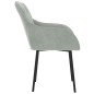 vidaXL Sillas de comedor 2 unidades terciopelo gris claro vidaXL Sillas de comedor 2 unidades terciopelo gris claro