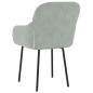 vidaXL Sillas de comedor 2 unidades terciopelo gris claro vidaXL Sillas de comedor 2 unidades terciopelo gris claro