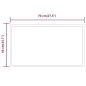 vidaXL Espejo de baño con LED 70x40 cm vidaXL Espejo de baño con LED 70x40 cm
