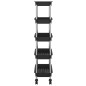 vidaXL Carrito de cocina 5 niveles hierro y ABS negro 42x29x128 cm vidaXL Carrito de cocina 5 niveles hierro y ABS negro 42x29x128 cm