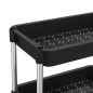 vidaXL Carrito de cocina 5 niveles hierro y ABS negro 42x29x128 cm vidaXL Carrito de cocina 5 niveles hierro y ABS negro 42x29x128 cm