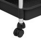 vidaXL Carrito de cocina 5 niveles hierro y ABS negro 42x29x128 cm vidaXL Carrito de cocina 5 niveles hierro y ABS negro 42x29x128 cm