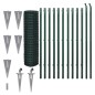vidaXL Set de euro valla acero verde 25x1,5 m vidaXL Set de euro valla acero verde 25x1,5 m