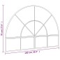 vidaXL Espejo de pared arco de hierro negro 100x70 cm vidaXL Espejo de pared arco de hierro negro 100x70 cm