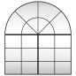 vidaXL Espejo de pared arco de hierro negro 100x110 cm vidaXL Espejo de pared arco de hierro negro 100x110 cm