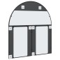 vidaXL Espejo de pared arco de hierro negro 100x110 cm vidaXL Espejo de pared arco de hierro negro 100x110 cm