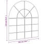 vidaXL Espejo de pared arco de hierro negro 100x110 cm vidaXL Espejo de pared arco de hierro negro 100x110 cm