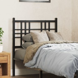 vidaXL Cabecero de metal negro 75 cm