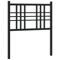 vidaXL Cabecero de metal negro 75 cm