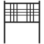 vidaXL Cabecero de metal negro 75 cm vidaXL Cabecero de metal negro 75 cm