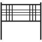 vidaXL Cabecero de metal negro 90 cm vidaXL Cabecero de metal negro 90 cm