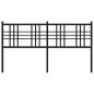 vidaXL Cabecero de metal negro 160 cm vidaXL Cabecero de metal negro 160 cm