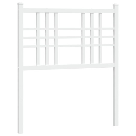 vidaXL Cabecero de metal blanco 75 cm