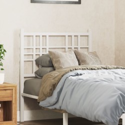 vidaXL Cabecero de metal blanco 80 cm