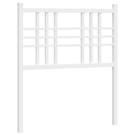vidaXL Cabecero de metal blanco 80 cm