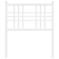 vidaXL Cabecero de metal blanco 80 cm